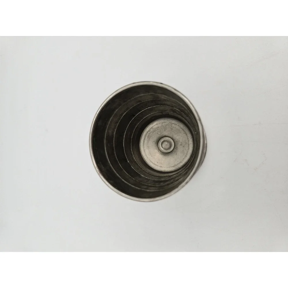 Vintage Collapsible Shot Glass Metal Portable Cup - Pat'd 97 USA Antique - Picture 4 of 8